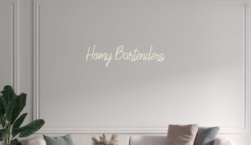 Custom text: Homy Bartenders